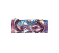 WMASTNjgdA Cute Bowknot Headbands Unique Design Personalized Baby Girls Soft Polyester Hairbands Perfect for 0-6 Months Colorful Fractal Swirl