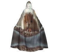 WMASTNjgdA Cute hamster Unique Darkness Poncho Shawl - Customizable Wearable Blanket for Women, Perfect Halloween Costume Accessory, Knight, Akatsuki, and More