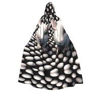 WMASTNjgdA Cute little white mouse Unique Darkness Poncho Shawl - Customizable Wearable Blanket for Women, Perfect Halloween Costume Accessory, Knight, Akatsuki, and More