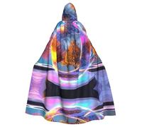 WMASTNjgdA Dream Ball Unique Darkness Poncho Shawl - Customizable Wearable Blanket for Women, Perfect Halloween Costume Accessory, Knight, Akatsuki, and More