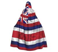 WMASTNjgdA Flag of Hawaii American Unique Darkness Poncho Shawl - Customizable Wearable Blanket for Women, Perfect Halloween Costume Accessory, Knight, Akatsuki, and More