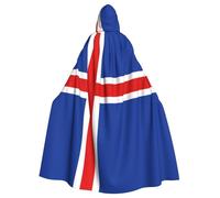 WMASTNjgdA Flag of Iceland Unique Darkness Poncho Shawl - Customizable Wearable Blanket for Women, Perfect Halloween Costume Accessory, Knight, Akatsuki, and More