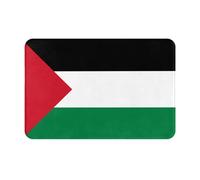 WMASTNjgdA Flag of Palestine Pattern Unique Customized Doormat - Front Door Mat for Indoor & Outdoor Use - Personalized Welcome Mat with Durable Polyester Material and Non-Slip Bottom