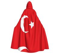 WMASTNjgdA Flag of Turkey Unique Darkness Poncho Shawl - Customizable Wearable Blanket for Women, Perfect Halloween Costume Accessory, Knight, Akatsuki, and More