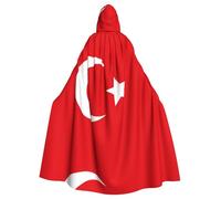 WMASTNjgdA Flag of Turkey Unique Darkness Poncho Shawl - Customizable Wearable Blanket for Women, Perfect Halloween Costume Accessory, Knight, Akatsuki, and More