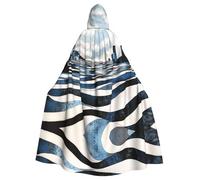 WMASTNjgdA Fractal Wave Future City Unique Darkness Poncho Shawl - Customizable Wearable Blanket for Women, Perfect Halloween Costume Accessory, Knight, Akatsuki, and More