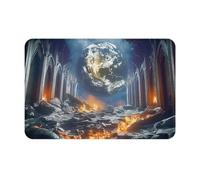 WMASTNjgdA Hell and Heaven Pattern Unique Customized Doormat - Front Door Mat for Indoor & Outdoor Use - Personalized Welcome Mat with Durable Polyester Material and Non-Slip Bottom