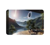 WMASTNjgdA Long Distance Asteroid Belt Pattern Unique Customized Doormat - Front Door Mat for Indoor & Outdoor Use - Personalized Welcome Mat with Durable Polyester Material and Non-Slip Bottom