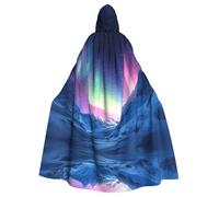 WMASTNjgdA Northern Lights in the Andes Mountains Unique Darkness Poncho Shawl - Customizable Wearable Blanket for Women, Perfect Halloween Costume Accessory, Knight, Akatsuki, and More