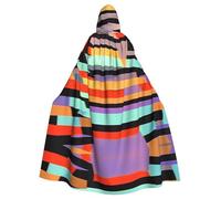 WMASTNjgdA Orange neon stripe Unique Darkness Poncho Shawl - Customizable Wearable Blanket for Women, Perfect Halloween Costume Accessory, Knight, Akatsuki, and More