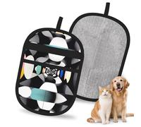 WMASTNjgdA Reusable Kaleidoscope Corridor Pet Hair Removal Glove | Stylish Full-Print Electrostatic Mitt for Dog & Cat Hair | Gentle Grooming & Furniture Cleaning Tool for Couch, Car, Bedding