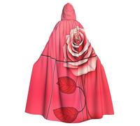 WMASTNjgdA Rose background, transformed illustration Unique Darkness Poncho Shawl - Customizable Wearable Blanket for Women, Perfect Halloween Costume Accessory, Knight, Akatsuki, and More