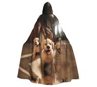 WMASTNjgdA The little dog in the room Unique Darkness Poncho Shawl - Customizable Wearable Blanket for Women, Perfect Halloween Costume Accessory, Knight, Akatsuki, and More