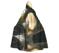 WMASTNjgdA The snow leopard in the forest Unique Darkness Poncho Shawl - Customizable Wearable Blanket for Women, Perfect Halloween Costume Accessory, Knight, Akatsuki, and More