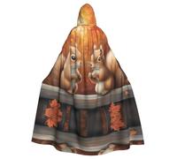 WMASTNjgdA Twin Squirrels Unique Darkness Poncho Shawl - Customizable Wearable Blanket for Women, Perfect Halloween Costume Accessory, Knight, Akatsuki, and More