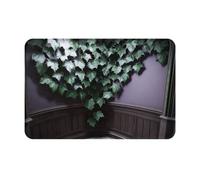 WMASTNjgdA Vines Grow All Over the Corner Pattern Unique Customized Doormat - Front Door Mat for Indoor & Outdoor Use - Personalized Welcome Mat with Durable Polyester Material and Non-Slip Bottom
