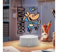 WMAT Officially Licensed Dog Man Night Light - Dog Man LED Glow Light with Removable 7 Colors Base, Kids Bedroom Decor Lamp, Night Light for Kids, Christmas Birthday Gifts for Boys & Girls