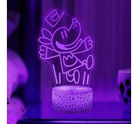 WMAT Officially Licensed Dog Man Night Light - Dog Man LED Glow Light with Removable 7 Colors Base, Kids Bedroom Decor Lamp, Night Light for Kids, Christmas Birthday Gifts for Boys & Girls