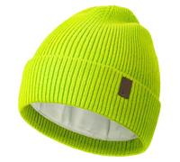 Wmcaps Beanie for Men, Stretchy Soft Cuffed Wooly Beanie with Thick Warm Lining, Unisex Classic Winter Hat, Gifts for Women/Men/Her/Him/Dad(Fluorescent Green)