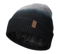 Wmcaps Beanie for Men, Stretchy Soft Cuffed Wooly Beanie with Thick Warm Lining, Unisex Classic Winter Hat, Gifts for Women/Men/Her/Him/Dad(Tie Dye Black/Grey)