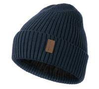 Wmcaps Beanie for Men, Unisex Classic Knit Beanie Winter Hat Stretchy Soft Cuffed Wooly Beanies with Thermal Thick Fleece Lining, Gifts for Men/Women/Her/Him/Dad（Navy Blue）