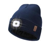 Wmcaps Upgraded LED Lighted Beanie with Thick Warm Lining for Men Women