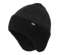 Wmcaps Winter Beanie for Men with Earflaps，Unisex Thick Warm Knit Hat with Ear Flaps，Fleece Lined Woolly Hats for Outdoor Activity-Dark Grey