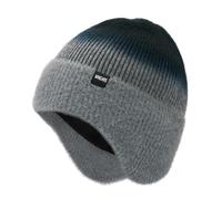 Wmcaps Winter Beanie for Men with Earflaps，Unisex Thick Warm Knit Hat with Ear Flaps，Fleece Lined Woolly Hats for Outdoor Activity-Tie Dye Grey