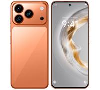 WMDMJT I17 Pro Max Smartphone for Kids/Teenagers/Adults/Seniors, 16GB RAM 1TB ROM Mobile Phones, 7.3INCH HD Cheap Cellphones, Android 15.0 OS, SIM Free Unlocked,Orange-1TB