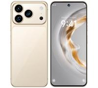 WMDMJT I17 Pro Max Smartphone for Kids/Teenagers/Adults/Seniors, 16GB RAM 1TB ROM Mobile Phones, 7.3INCH HD Cheap Cellphones, Android 15.0 OS, SIM Free Unlocked,Gold-1TB