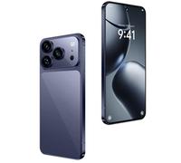 WMDMJT I17 Pro Max Unlocked Phone, Android 15 16GB, 7.3-inch High-definition AMOLED Screen Smartphone, 8000mAh Battery, Facial Recognition/5G/Photo/GPS Phone,Blue-1TB