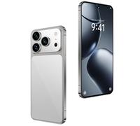 WMDMJT I17 Pro Max Unlocked Phone, Android 15 16GB, 7.3-inch High-definition AMOLED Screen Smartphone, 8000mAh Battery, Facial Recognition/5G/Photo/GPS Phone,Grey-1TB