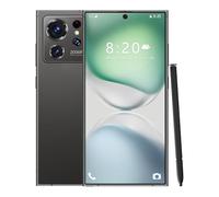 WMDMJT Kids Youth Adults Seniors S26 Ultra Build-in Pen Smartphone, Global Version 5G SIM Free Unlocked Mobile Phones with 16GB RAM 1TB ROM 7.3INCH HD 8000Mah Facial Unlocking Gps,Black-1TB