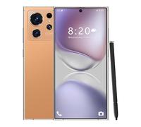 WMDMJT Outdoor Sports Smartphone for S26 Ultra Build-in Pen Smartphone, 16GB RAM 1TB ROM/7.3INCH HD/8000Mah/Resolution 1440 * 3040 Mobile Phones for Kids Youth Adults Seniors,Orange-1TB