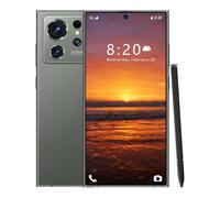 WMDMJT S25 Ultra Built-in Pen Cell Phone, 16GB RAM 1TB ROM Smartphone, Unlocked Android 7.3" Mobile Phones, 108MP Zoom Cameras, Fast Processor, Long Battery Life, 8000mAh,Green-1TB