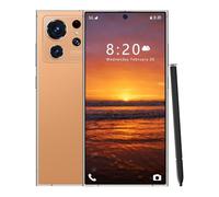 WMDMJT S25 Ultra Built-in Pen Cell Phone, 16GB RAM 1TB ROM Smartphone, Unlocked Android 7.3" Mobile Phones, 108MP Zoom Cameras, Fast Processor, Long Battery Life, 8000mAh,Orange-1TB