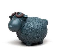 WMDSYGD Purple Clay Sheep Statue Tea pet Lucky Tea Figurine Ornaments Handmade Sculpture Crafts Home Tea Set Decoration Art Car Decoration (Color : A4, Size : 7.5X4.7X5.6CM)