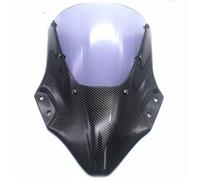 WMENZT Motorcycle Carbon Fiber Windscreen Windshield Visor For For NINJA250 For NINJA400 2018 2019 2020 2021 2022 Double Bubble