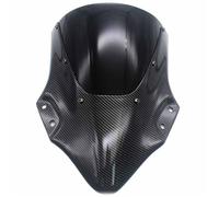 WMENZT Motorcycle Carbon Fiber Windscreen Windshield Visor For For NINJA250 For NINJA400 2018 2019 2020 2021 2022 Double Bubble