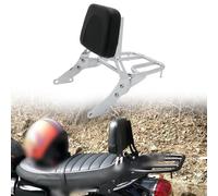 WMENZT Motorcycle For T&riumph Bonneville T120 2016 2017 2018 2019 2020 2021 2022 Cushion Passenger Backrest Sissy Bar Luggage Rack