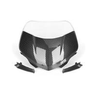 WMENZT Motorcycle Windshield Windscreen Wind Deflector Front Screen Shield Spoiler Fairing For Street Triple 765RS 765 RS Moto2 2023