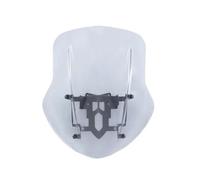 WMENZT Windshield Windscreen With Adapter Mounting Bracket Kits For Diavel 2014 2015 2016 17 18 Motorcycle Wind Screen Deflector Protector