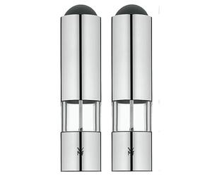 WMF 2 - Electric Salt/Pepper Mill with Batteries Set Mill Stainless Steel Acrylic Glass
