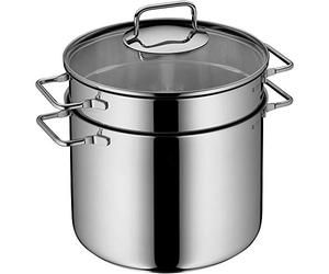 WMF 24 cm Pasta Pot with Glass Lid, Silver