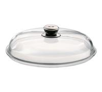 WMF 32 cm Stainless Steel Jumbo Glass Lid Oven Pan
