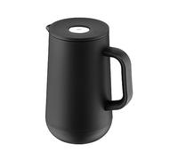 WMF 690687390 Impulse Thermos Jug 1 Litre Insulated Tea or Coffee Jug with Press Seal Keeps Drinks Cold & Warm for 24 Hours Black