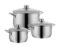 WMF 730036040 Diadem Plus Cromargan Pot Set, Silver, 3-Piece