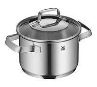 WMF Belmonte Saucepan Small 16 cm Glass Lid Induction Cooking Pot 1.9 L Polished Cromargan Stainless Steel Uncoated
