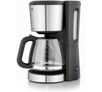 WMF BUENO coffee machine glass, 10 cups, 1000 W, aromatic glass pan, hot plate, drip stop, cromargan / silver