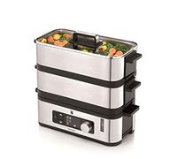 WMF KITCHENminis 0415090011 steam cooker 2 basket(s) Countertop 900 W Black, Stainless steel